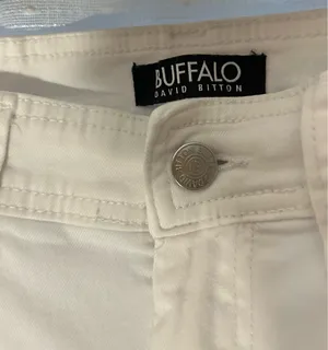 Buffalo David Bitton White Brigette High-Rise Crop Pant Size 4/27 thumbnail 4