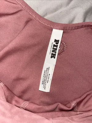 Victoria’s Secret PINK Dusty Rose Romper • Strappy Back • Size M thumbnail 2