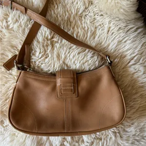 Vtg COACH Hampton camel leather Y2K Demi small shoulder bag 7540 thumbnail 9