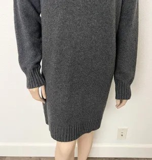 [BP.] Charcoal Gray Mock Neck Long Sleeve Sweater Dress NWT Size Large L thumbnail 10