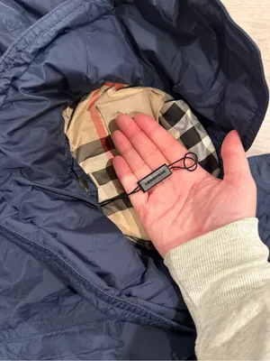 Burberry Brit Women's Navy Blue Utility Hooded Jacket: Size XS-S thumbnail 12