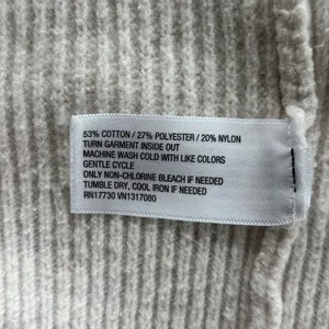 A New Day Target Cream Ribbed Knit Cardigan Long Sleeve Pockets Cotton Small thumbnail 5