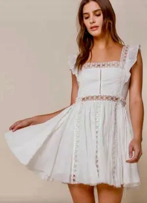 Free People Verona dress in white thumbnail 1