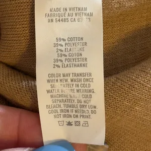 327 | Aerie Women Medium Oversized V-Neck Waffle Knit‎ Thermal Sweater Tan thumbnail 8