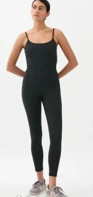 GapBody Black Fitted Bodysuit Jumpsuit S‎ thumbnail 1