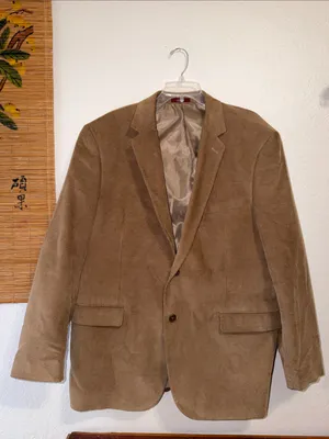 Vintage Italian Corduroy Sport Coat unisex 90s Retro Preppy Corduroy Blazer thumbnail 2