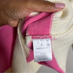 Grace‎ + Karma Color Block Long Sleeve Mock Neck Sweater thumbnail 3