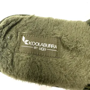 Koolaburra by Ugg Size 10‎ Green Slides Slippers Fuzzy Casual Shoes Comfort thumbnail 5