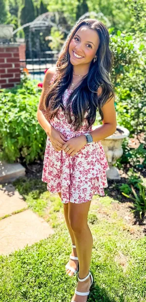 Floral Romper Pink Size XS thumbnail 1