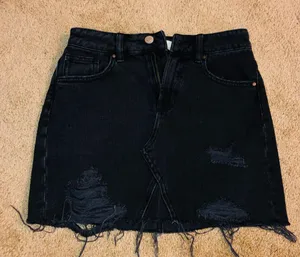 PacSun Black Denim Skirt thumbnail 1
