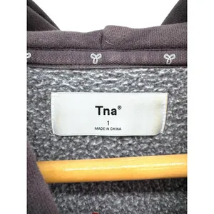 Tna Fleece Hoodie Sweatshirt‎ Gray Size 1 Oversized Kangaroo Pocket Cozy Aritzia thumbnail 3