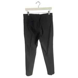 Satinato Black Ankle Trousers Work Pants Office Stretch Minimalist Neutral 10 thumbnail 2