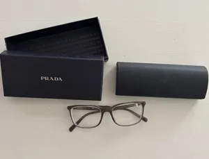 PRADA VPR 13X 55 18 548-101 145 Eyeglass Frames Eyeglasses Olive Havana thumbnail 1
