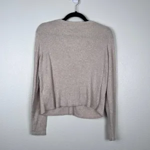 Old Navy Women's Long Sleeve Button Front Cardigan Sz XL‎ Cream thumbnail 6