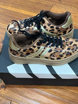 Women’s Leopard print platform Sneakers Brown Size 7 thumbnail 5