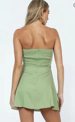 Princess Polly Green Mini Dress thumbnail 3