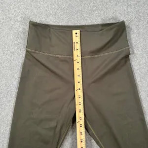 Zyia Active Cropped Leggings Women's 12 Olive Green Floral Print Gym Workout thumbnail 5