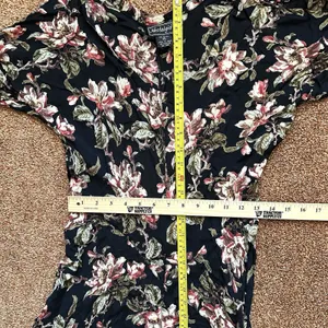 Vtg Nostalgia Maxi Dress Med Whimsical Garden Dark Floral Cottagecore Whimsigoth thumbnail 6
