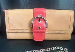 Coach Vintage SoHo Vachetta Leather Large Clutch/Wristlet thumbnail 1