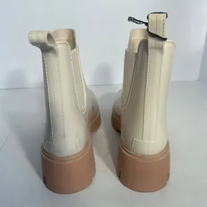 Dolce Vita Womens‎ Cream Waterproof Chelsea Rain Boots Lug Sole Size 8 thumbnail 9