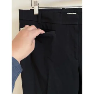 J.Crew Women’s‎ Black Stretch Mid-Rise Straight Leg Trouser Pants Size 10R thumbnail 6
