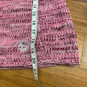 Billabong‎ Knit Sweater Womens Size Large Pink Purple Mock Neck Wool Blend Y2K thumbnail 8