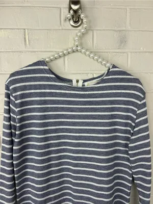 Sail To Sable Striped Nautical Casual Dress Size S thumbnail 3