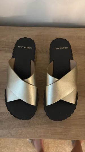 Tory Burch Gold Platform Sandals thumbnail 5