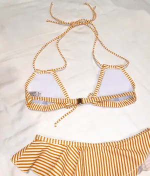 Striped Bikini Set Orange thumbnail 9