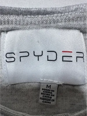 Spyder Grey Polyester Spandex Crewneck Sweatshirt Medium thumbnail 3