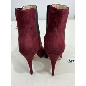 Womans M By Michael Antonio Maroon Pull On Platform Ankle Boots 8.5 thumbnail 5