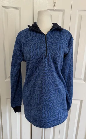 Patagonia Vintage 1/4 Zip Fleece Capilene Printed Size Medium thumbnail 1