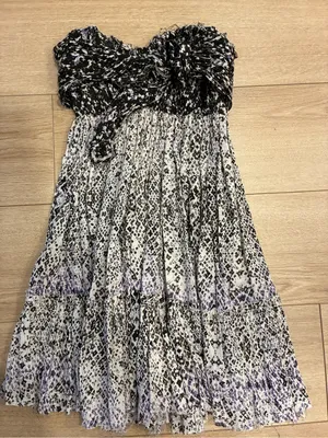 FP One Free People Women’s Bali Nights Strapless Mini Dress Raw Hem Size S thumbnail 3