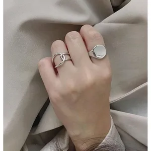 NEW Unisex Minimalist Knot‎ 925 Silver Ring, Adjustable thumbnail 8