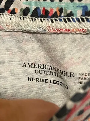 American Eagle High Rise Womens Multicolor Leggings Size L Pattern thumbnail 6