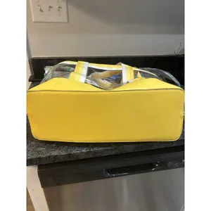 Large Yellow Trimmed Clear Bag Stadium Tote Game Day Beach Concert Sports Vacay thumbnail 6