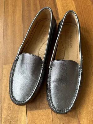 Lauren by Ralph Lauren Caitlyn Driving Loafer In Pewter, Size 6B thumbnail 1