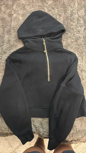 Lululemon Black Scuba Half-Zip Gold thumbnail 1