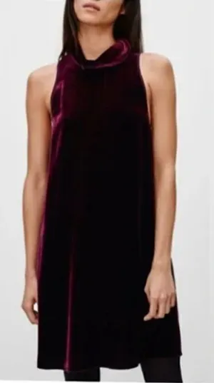 Aritzia Wilfred with Silk Burgundy Poncet Dress NWT Sz. XS thumbnail 1