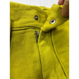 Nike Sportswear XS Chill Terry Snap Waist French Shorts High Rise‎ Volt Green thumbnail 4