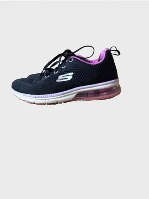 Skechers Women's Black & Pink Air-Cushion Walking Shoes Size 7.5 thumbnail 5