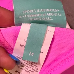 NWOT Sports Illustrated Womens X-Back Underwire Bikini Top Pink Medium thumbnail 7