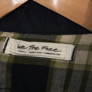 Free People Plaid Long Sleeve Shirt Small thumbnail 2