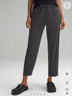 Lululemon Tapered-Leg Mid-Rise Pant 7/8 Length‎ *Luxtreme black large thumbnail 1