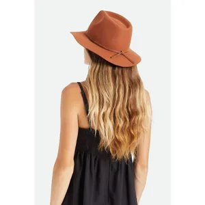 ✨BRIXTON WESLEY PACKABLE BROWN FEDORA✨ Brown Size XL thumbnail 3