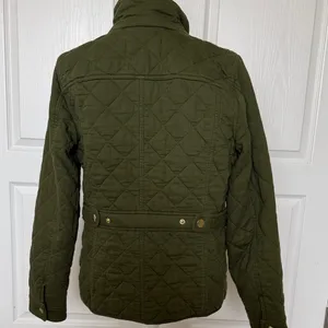 Women’s JCrew Quilted Green Jacket thumbnail 3