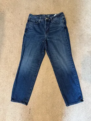 Old Navy Dark Was High Rise OG Loose Jeans Size 12 thumbnail 2