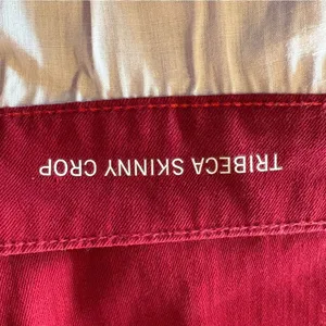 Tommy Hilfiger Red‎ Tribeca Skinny Crop Denim Pants Womens Size 10 Casual Preppy thumbnail 7