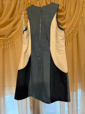 Women’s Nasty gal color block denim rhinestone dress. Size 14. Country concert thumbnail 2