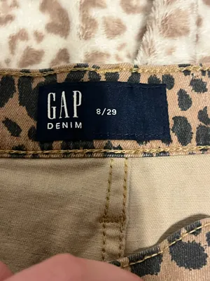 GAP Cheetah Print Denim Skirt thumbnail 3